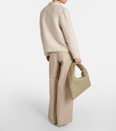 Shop Loro Piana Kiso Cashmere And Silk Jacket In Neutrals