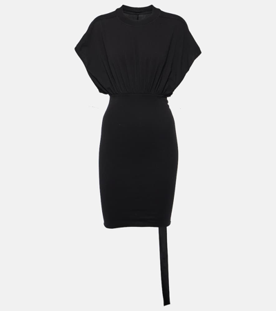 Shop Rick Owens Drkshdw Tommy Cotton Minidress In Black