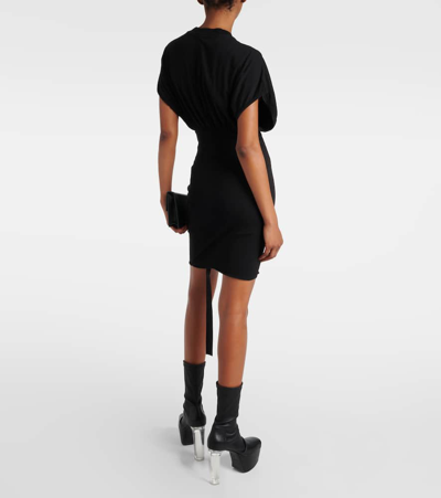 Shop Rick Owens Drkshdw Tommy Cotton Minidress In Black
