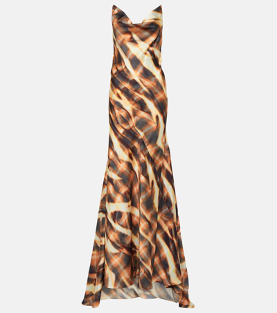 Shop Y/project Printed Gown In Orange