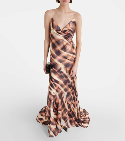 Shop Y/project Printed Gown In Orange
