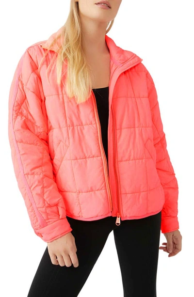 Shop Fp Movement Pippa Packable Puffer Jacket In Neon Coral