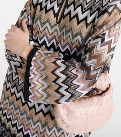 Shop Missoni Zig Zag Tunic In Neutrals