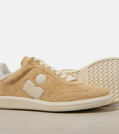 Isabel Marant Bryce Leather-trimmed Suede Sneakers In Brown