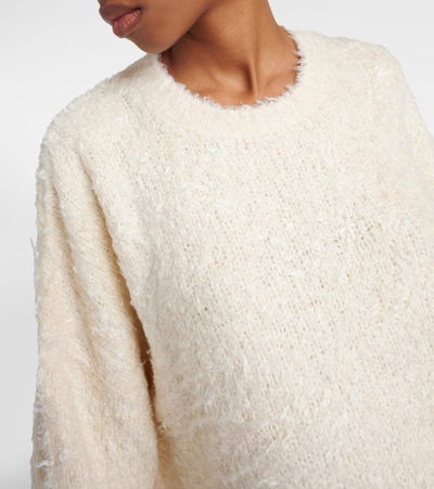 Shop Totême Oversized Silk Sweater In Neutrals