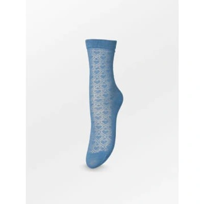 Shop Becksondergaard Signa Cotta Sock In Blue
