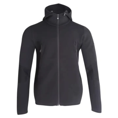 Shop Outhere Full Zip Cappuccio Hoodie In Black