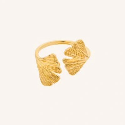 Shop Pernille Corydon Biloba Ring In Gold