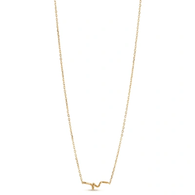 Shop Enamel Copenhagen Twist Necklace In Gold