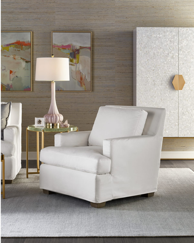 Shop Miranda Kerr Home Malibu Slipcover Chair In Cream