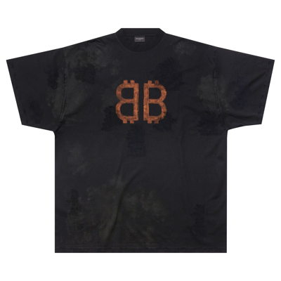 BALENCIAGA Pre-owned Oversized T-shirt 'washed Black'