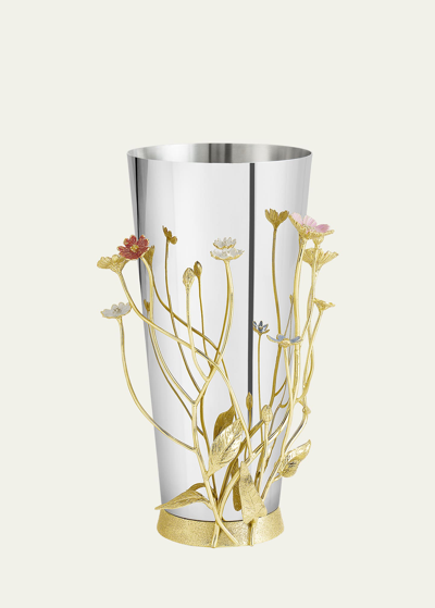 Michael Aram Wildflowers Large Vase In Silvergold Multi