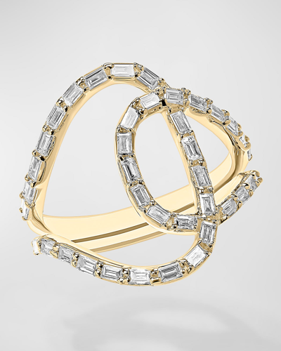Shop Lana 14k Gold Baguette Diamond Illuminating Ring In Yellow