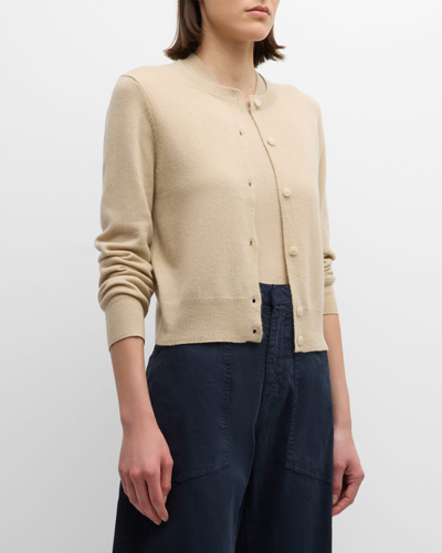 Shop Nili Lotan March Cashmere Cardigan In Taupe