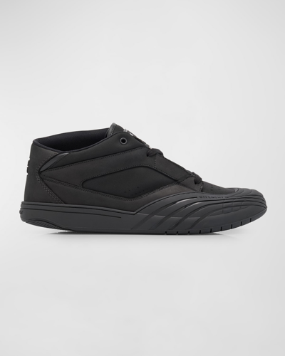 Shop Givenchy Men's Skate Mid-top Sneakers In Black
