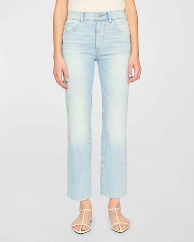 Shop Dl1961 Patti Straight High Rise Vintage Jeans In Bali