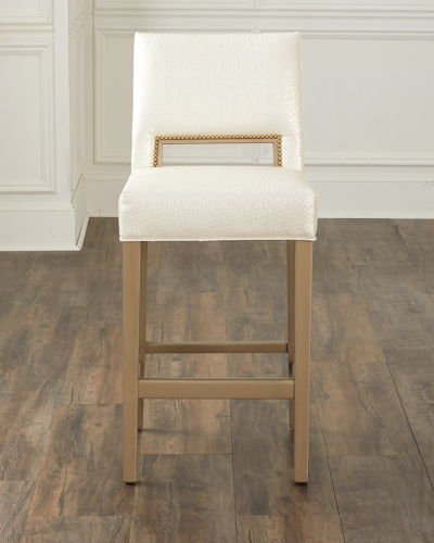 Shop Old Hickory Tannery Jago Barstool 30" In Pearl