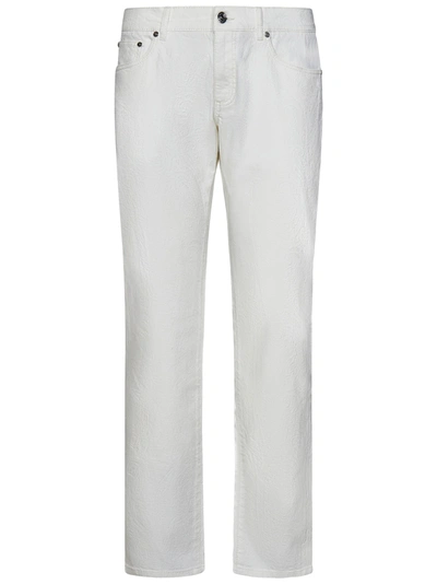 Shop Etro Jeans In Bianco