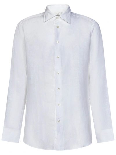 Shop Etro Shirt In Bianco