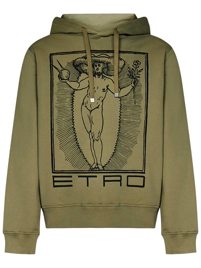 Shop Etro Sweatshirt In Verde
