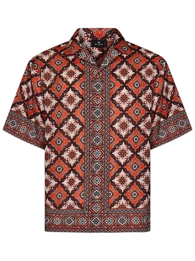 Shop Etro Shirt In Rosso