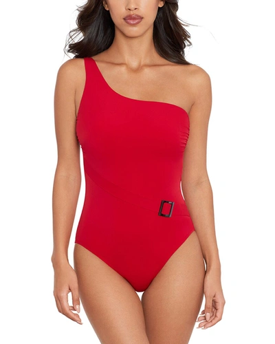 Shop Amoressa Triomphe Meridian One-piece In Red