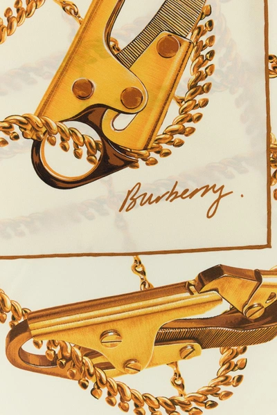 Shop Burberry Scarves And Foulards In Gold