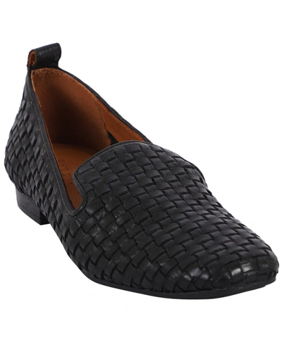 Shop Gentle Souls By Kenneth Cole Morgan Leather Flat In Black