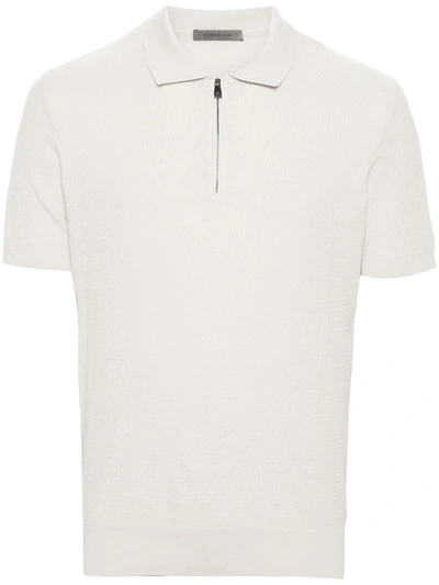 Shop Corneliani T-shirts And Polos In White