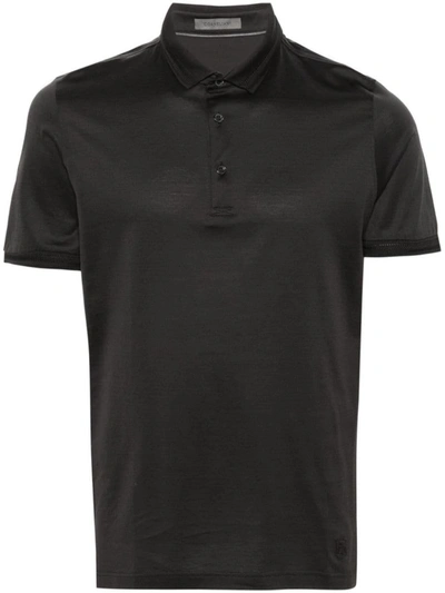 Shop Corneliani T-shirts And Polos In Brown