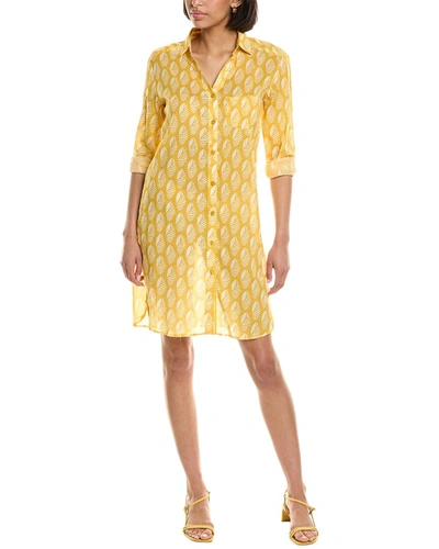 Shop Hiho Rebecca Shirtdress In Yellow