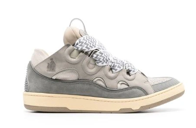 Shop Lanvin Sneakers In Grey