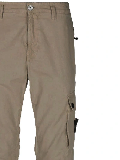 Shop Stone Island Trousers In Dove Grey