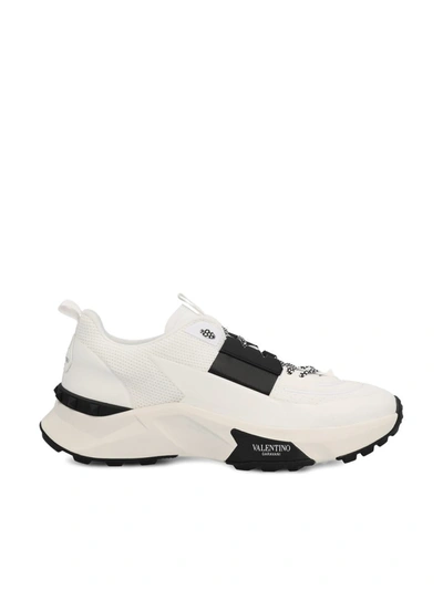 Shop Valentino Garavani Sneakers In White-black/white/bia-ne