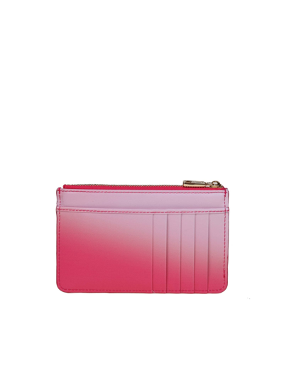 Shop Dolce & Gabbana Pink Leather Card Holder