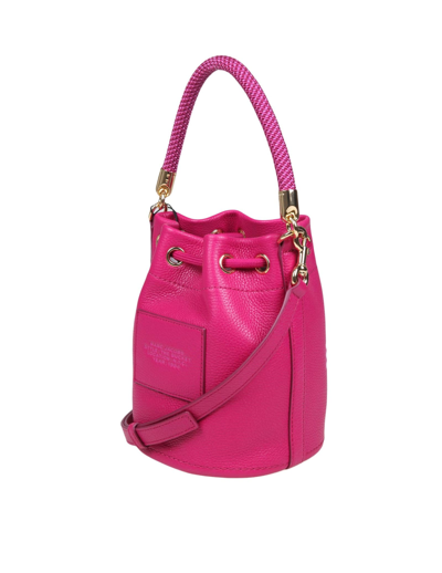 Shop Marc Jacobs The Bucket In Fuchsia Leather In Lipstick