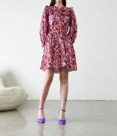Shop Magali Pascal Bernadette Dress In Painted Paisley In Multi