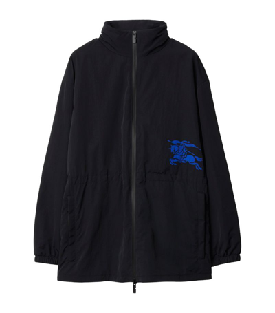 Shop Burberry Embroidered-ekd Jacket In Black