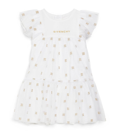 Shop Givenchy Kids Frill-trim 4g Dress (6-18 Months) In White