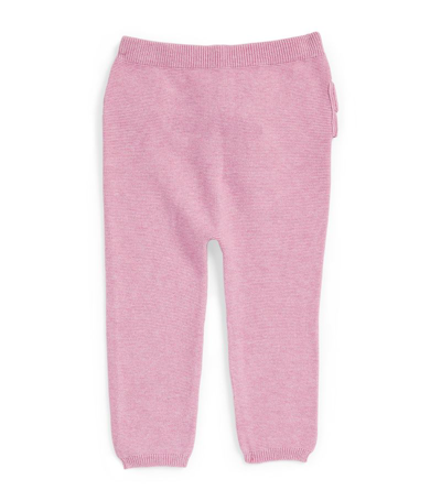 Shop Purebaby Cotton Ruffle-detail Leggings (0-24 Months) In Pink