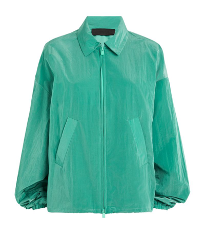 Shop Fear Of God Zip-up Shell Bomber Jacket In Green