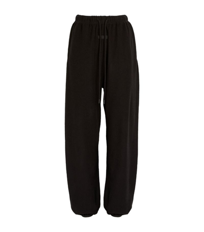 Shop Fear Of God Cotton-blend Drawstring Sweatpants In Black