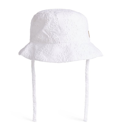 Shop Carrèment Beau Carrement Beau Broderie Anglaise Hat In White