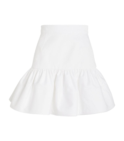 Shop Patou Ruffled Mini Skirt In White