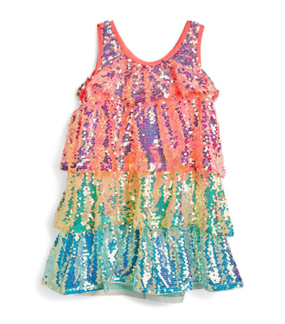 Shop Billieblush Sequinned Dress And Scrunchie Set (3-12 Years) In Multi