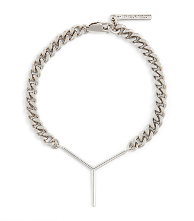 Shop Y/project Silver-tone Mini Y Chain Bracelet