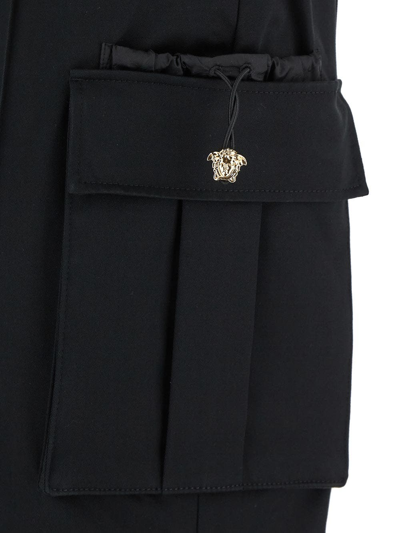 Shop Versace Cargo Trouser In Black