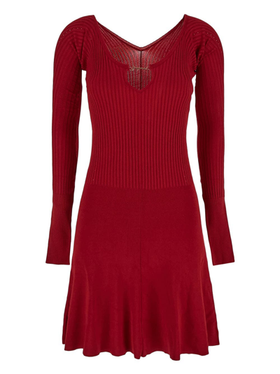 Shop Jacquemus La Mini Robe Pralu In Red