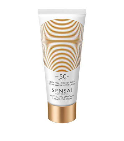 Shop Sensai Silky Bronze Protective Suncare Cream For Body Spf 50+ (150ml) In Multi