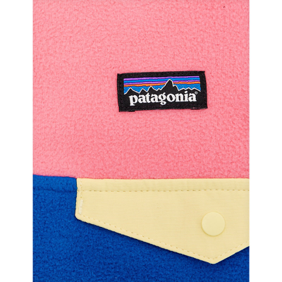 Shop Patagonia Endless Blue Micro D™ Snap-t® Colour-block Recycled-polyester Jacket 18 Months -